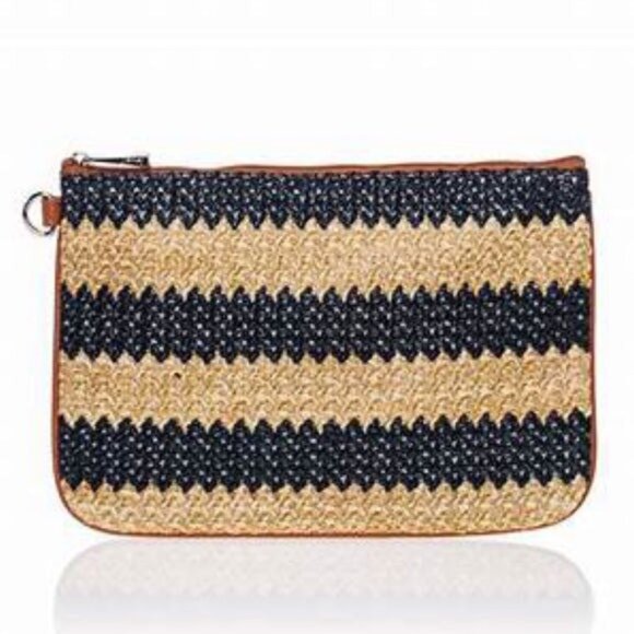 Thirty One Rubie Mini *Navy Striped Straw* - Picture 1 of 2